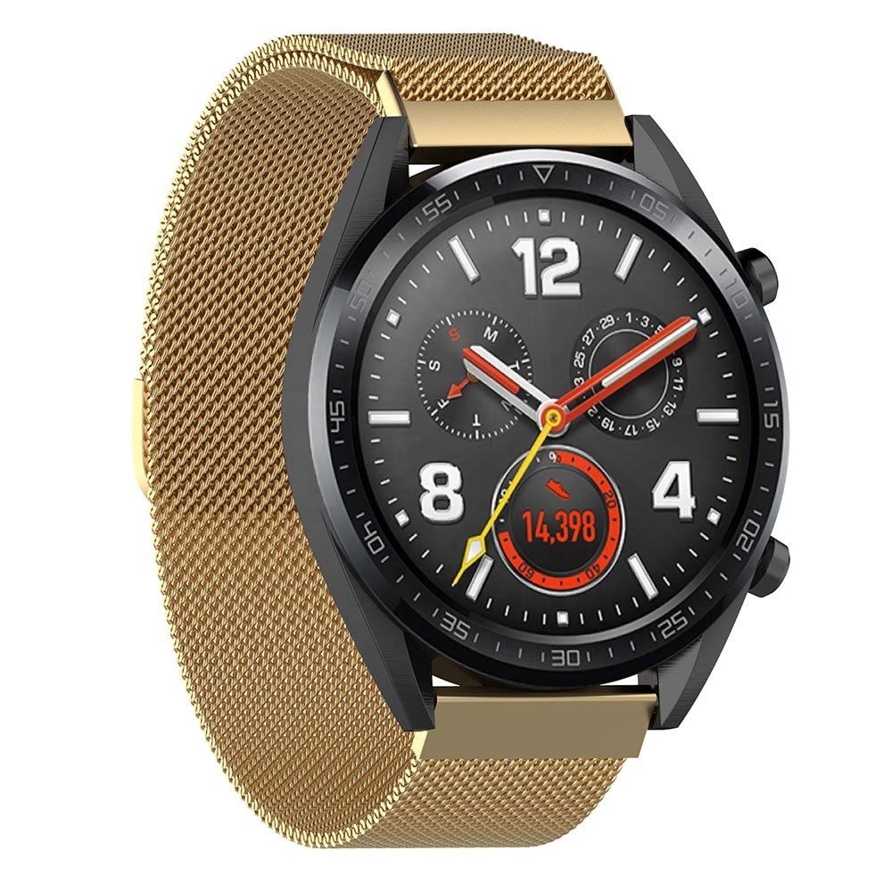 Strap-it® Strap-it Huawei Watch GT 2 Milanese band (goud)