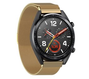 Strap-it® Huawei Watch GT 2 Milanese band (goud)