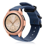 Strap-it® Samsung Galaxy Watch 42mm nylon gesp band (blauw)