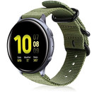 Strap-it® Strap-it Samsung Galaxy Watch Active nylon gesp band (groen)