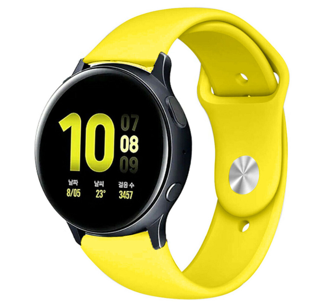 Strap-it® Strap-it Samsung Galaxy Watch Active sport band (geel)