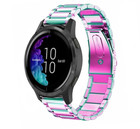 Strap-it® Strap-it Garmin Venu stalen band (regenboog)