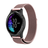 Strap-it® Garmin Venu Milanese band (roze)