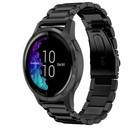 Strap-it® Strap-it Garmin Venu stalen band (zwart)