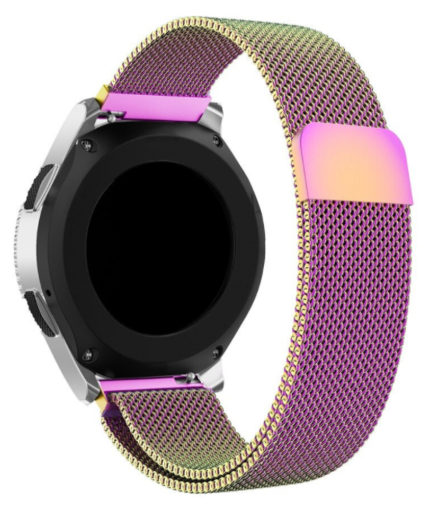 Strap-it® Strap-it Garmin Venu Milanese band (regenboog)