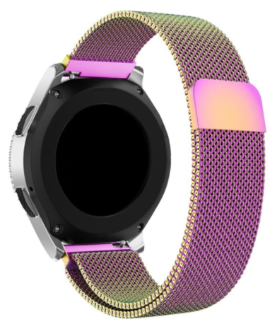 Strap-it® Strap-it Garmin Venu Milanese band (regenboog)