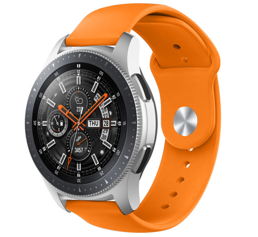 Samsung Galaxy Watch sport band 46mm (oranje) - Smartwatchbanden.nl
