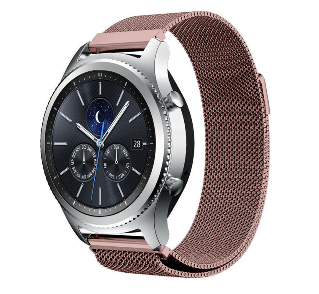 Strap-it® Strap-it Samsung Gear S3 Milanese band (roze)