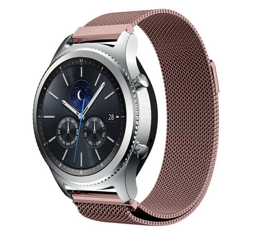 Strap-it® Strap-it Samsung Gear S3 Milanese band (roze)
