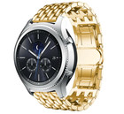 Strap-it® Strap-it Samsung Gear S3 stalen draak band (goud)