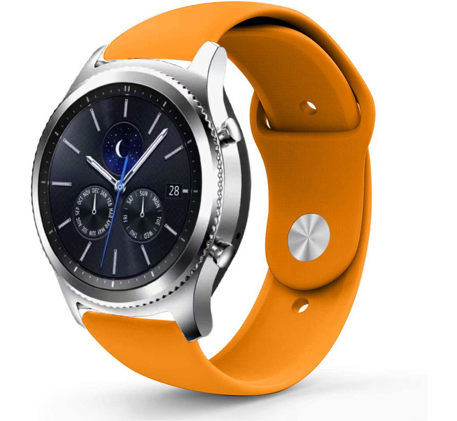 Dislocatie Schaar per ongeluk Samsung Gear S3 sport band (oranje) - Smartwatchbanden.nl