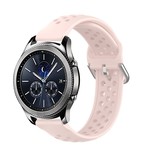 Strap-it® Samsung Gear S3 siliconen bandje met gaatjes (roze)