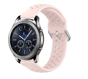 Strap-it® Samsung Gear S3 siliconen bandje met gaatjes (roze)