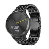 Strap-it® Garmin Vivomove HR stalen draak band (zwart)