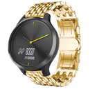 Strap-it® Strap-it Garmin Vivomove HR stalen draak band (goud)