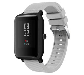 Strap-it® Xiaomi Amazfit Bip silicone band (grijs)