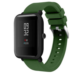 Strap-it® Xiaomi Amazfit Bip silicone band (legergroen)