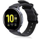 Strap-it® Strap-it Samsung Galaxy Watch Active nylon gesp band (zwart)