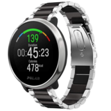 Strap-it® Polar Unite stalen band (zilver/zwart)