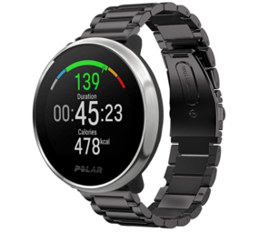 Strap-it® Polar Unite stalen band (zwart)