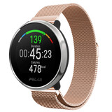 Strap-it® Polar Ignite Milanese band (rosé goud)
