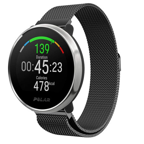 Strap-it® Strap-it Polar Ignite Milanese band (zwart) Strap-it® Strap-it Polar Ignite Milanese band (zwart)