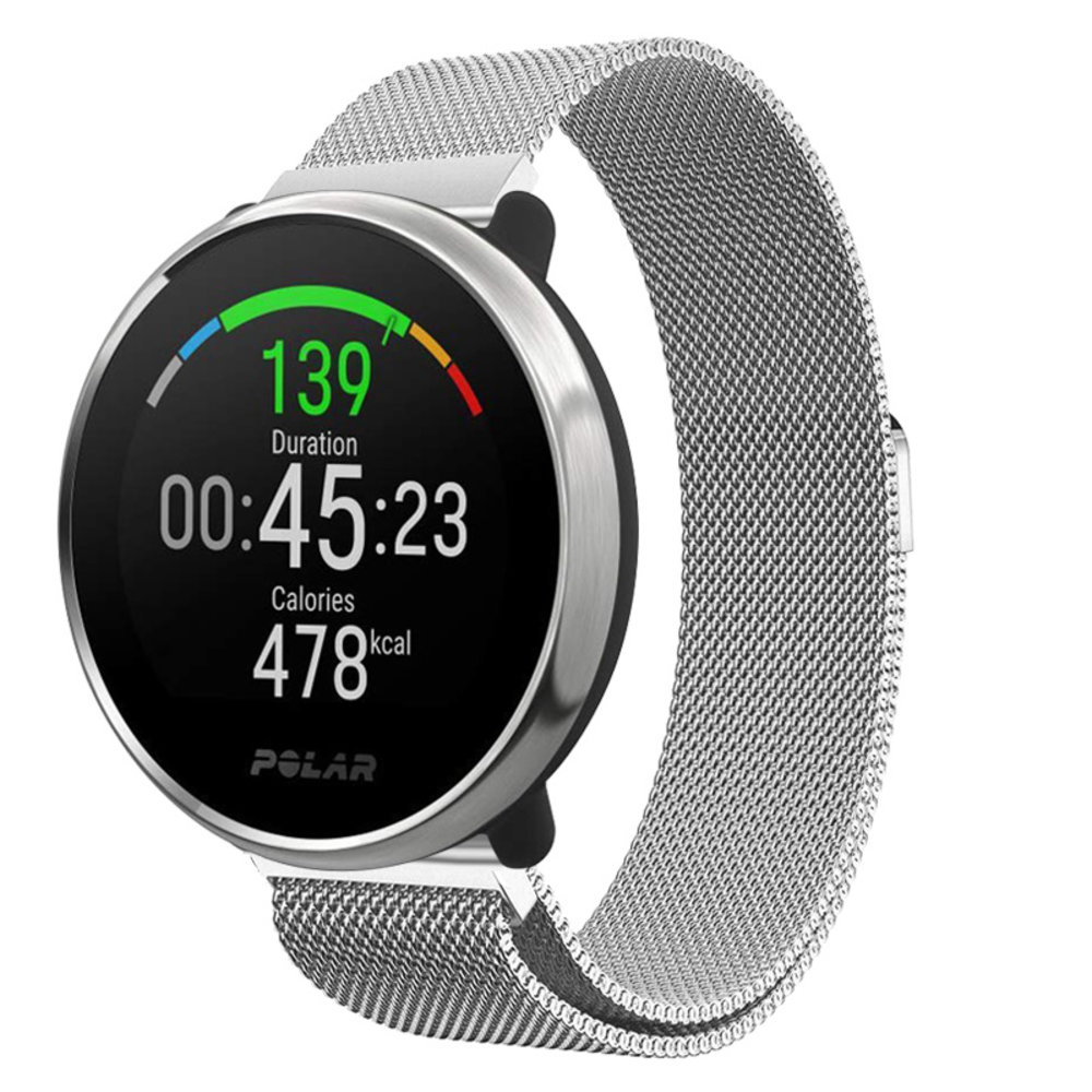 Strap-it® Strap-it Polar Unite Milanese band (zilver) Strap-it® Strap-it Polar Unite Milanese band (zilver)