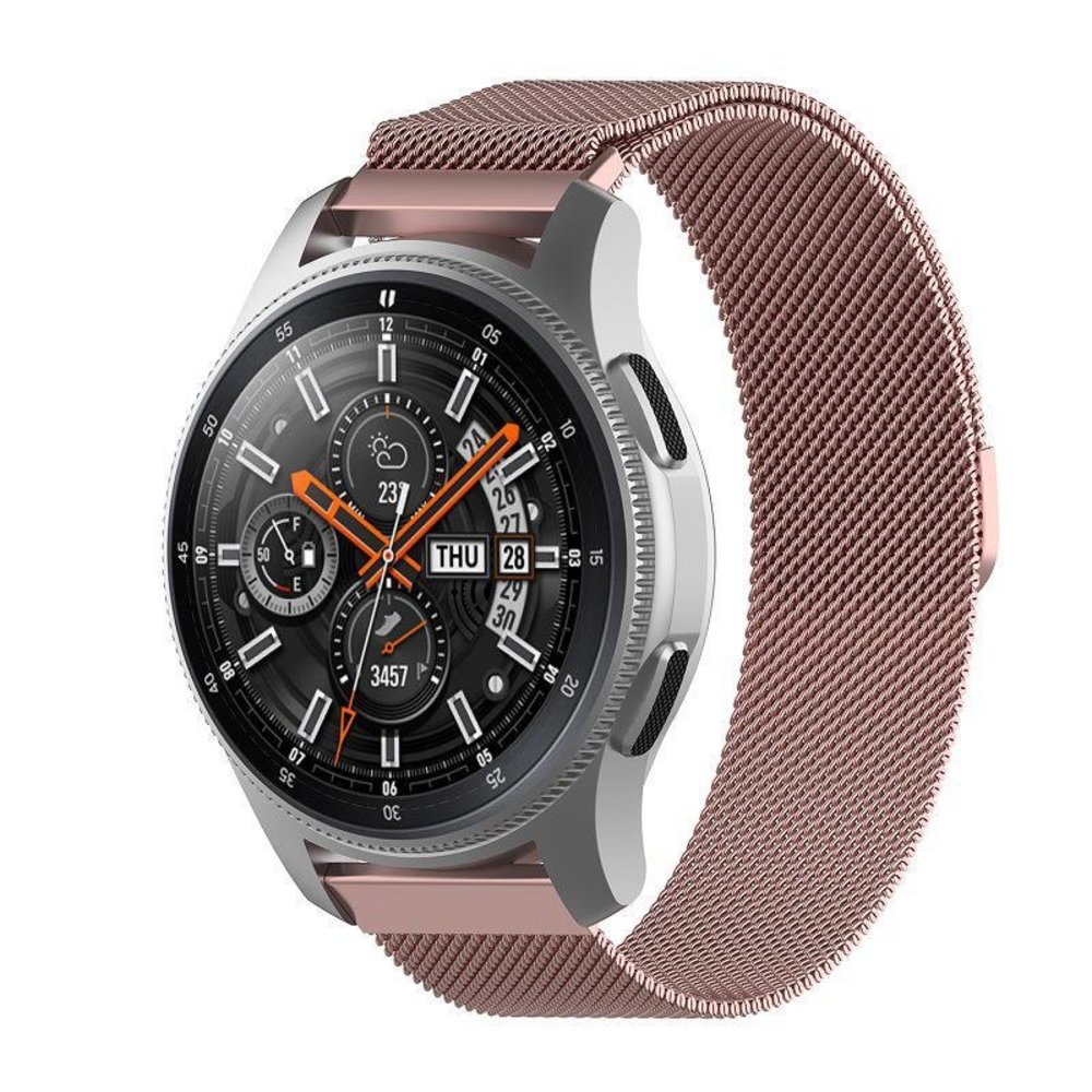 Strap-it® Strap-it Samsung Galaxy Watch Milanese band 46mm (roze)