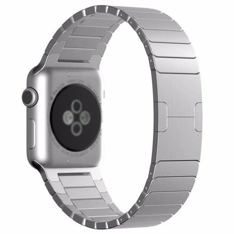 Strap-it® Strap-it Apple Watch luxe metalen band (zilver)