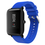 Strap-it® Xiaomi Amazfit Bip silicone band (blauw)