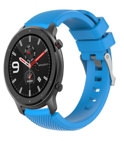 Strap-it® Strap-it Xiaomi Amazfit GTR silicone band (lichtblauw)