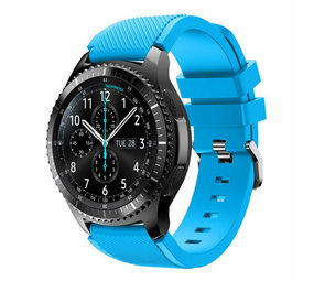 Strap-it® Samsung Galaxy Watch siliconen bandje 46mm (lichtblauw)