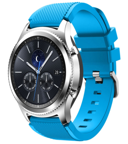 Strap-it® Strap-it Samsung Gear S3 silicone band (lichtblauw)