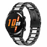Strap-it® Strap-it Huawei Watch GT stalen band (zwart/zilver) Strap-it® Strap-it Huawei Watch GT stalen band (zwart/zilver)