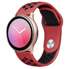 Strap-it® Strap-it Samsung Galaxy Watch Active sport band (rood zwart)