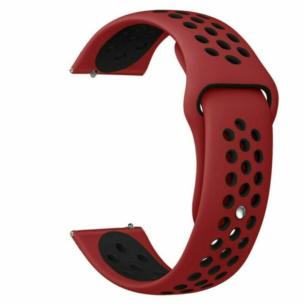 Strap-it® Strap-it Samsung Galaxy Watch Active sport band (rood zwart)