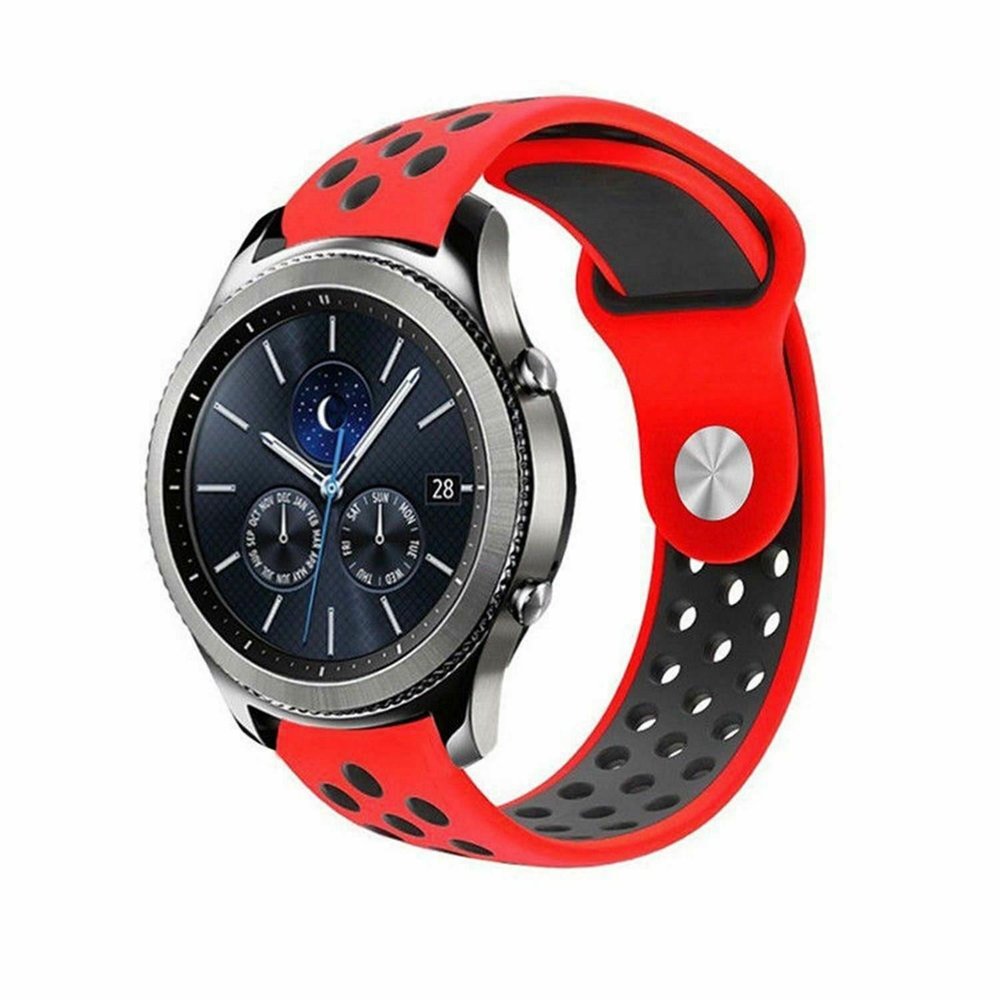 Strap-it® Strap-it Samsung Gear S3 sport band (rood/zwart) Strap-it® Strap-it Samsung Gear S3 sport band (rood/zwart)
