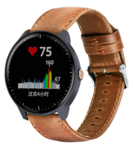 Strap-it® Strap-it Garmin Vivoactive 3 leren bandje (bruin)