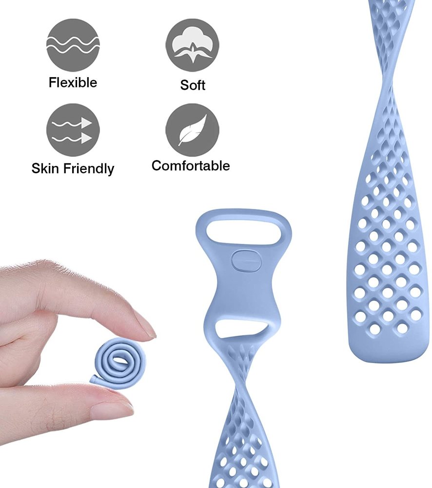 Strap-it® Strap-it Fitbit Sense siliconen bandje met gaatjes (lila)