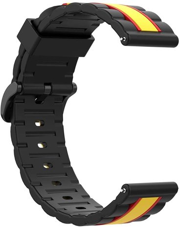 Strap-it® Strap-it Samsung Galaxy Watch Active Special Edition band (zwart/geel)