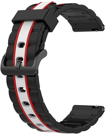 Strap-it® Strap-it Samsung Galaxy Watch Active Special Edition band (zwart/wit)