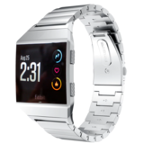 Strap-it® Fitbit Ionic metalen bandje (zilver)