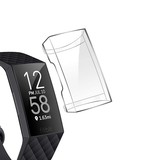Strap-it® Fitbit Charge 3/4 TPU case (transparant)