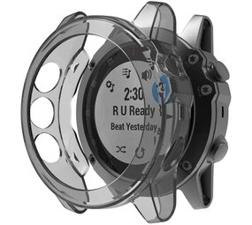 Strap-it® Garmin Fenix 5x TPU case (transparant zwart)
