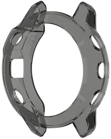 Strap-it® Strap-it Garmin Fenix 5x TPU case (transparant zwart)