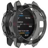Strap-it® Garmin Fenix 6x TPU case (transparant zwart)