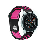 Strap-it® Samsung Galaxy Watch sport band 46mm (zwart/knalroze)