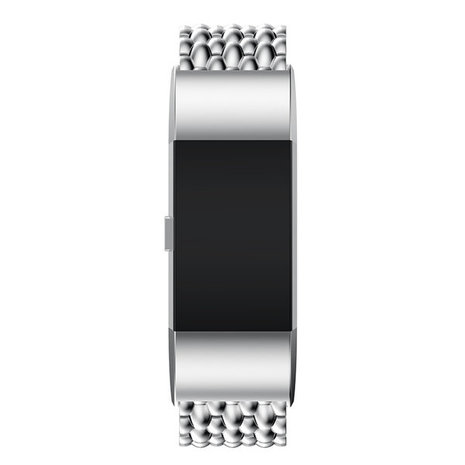 Strap-it® Strap-it Fitbit Charge 4 stalen draak band (zilver)
