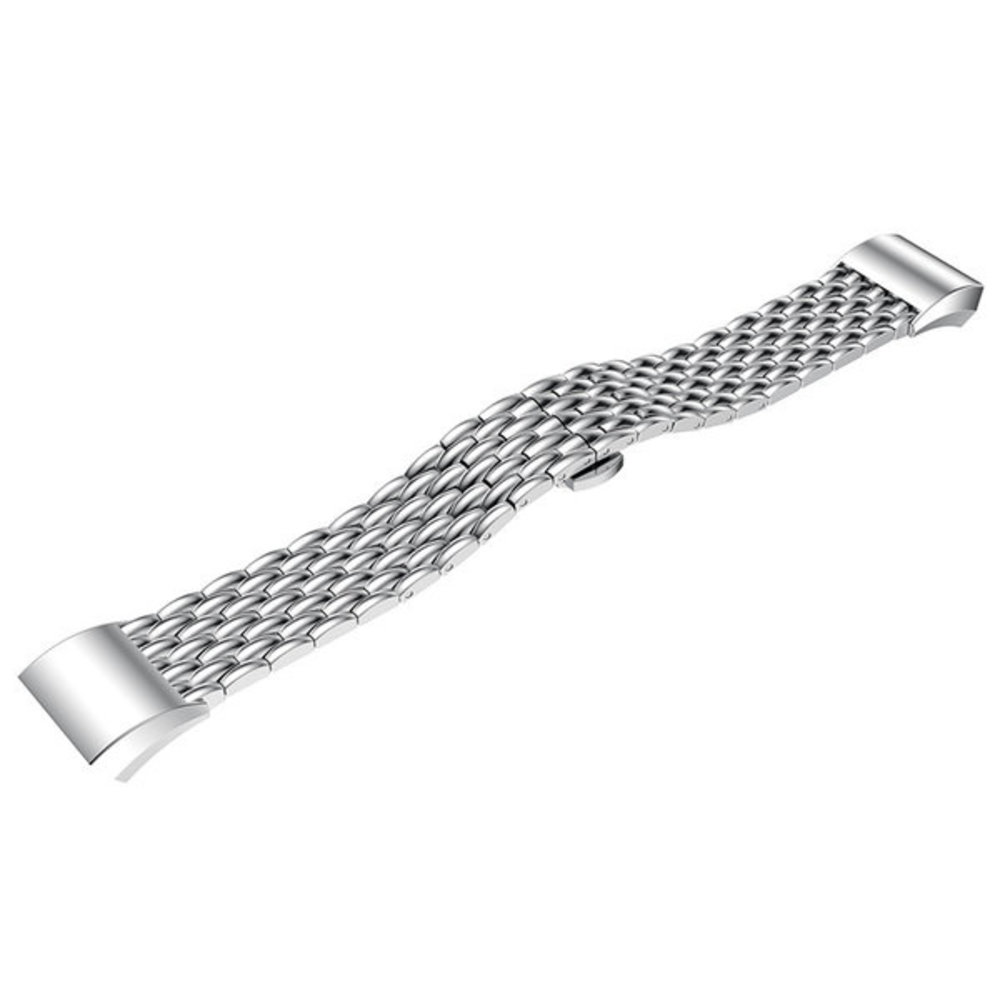 Strap-it® Strap-it Fitbit Charge 4 stalen draak band (zilver)
