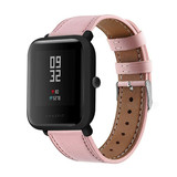 Strap-it® Xiaomi Amazfit Bip bandje leer (roze)